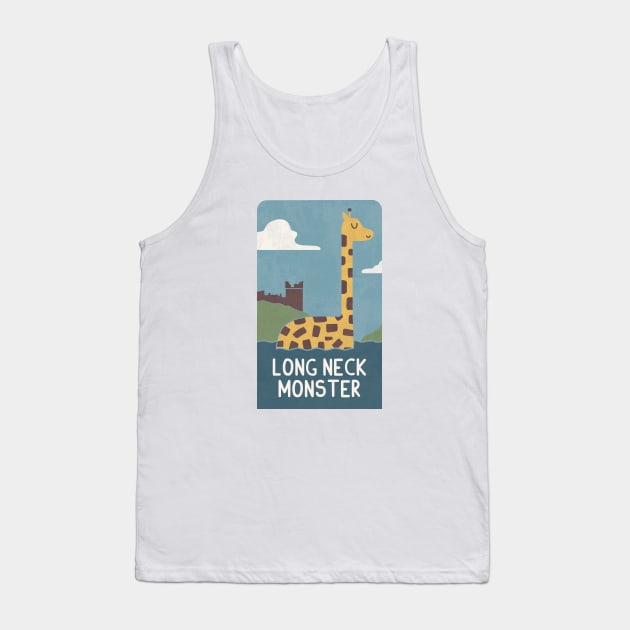 Long Neck Monster Tank Top by HandsOffMyDinosaur